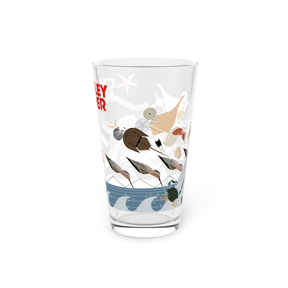Charley Harper Strollin and Patrollin Pint Glass (16oz)