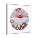 B-r-r-r-r-rdbath Charley Harper Framed Giclee Print on Stretched Canvas-55