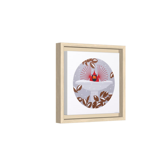 B-r-r-r-r-rdbath Charley Harper Framed Giclee Print on Stretched Canvas