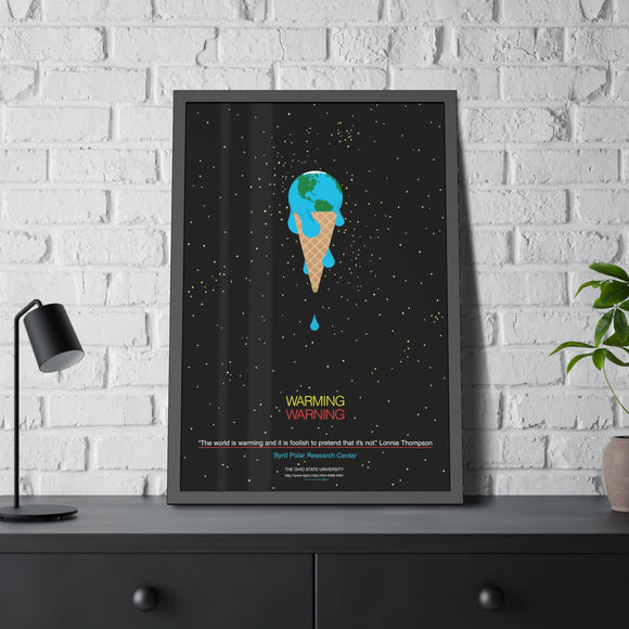Warming Warning Charley Harper Pinewood Framed Posters