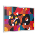 Crazy Cat Crazy Quilt Edie Harper Framed Giclee Print Stretched On Canvas-26
