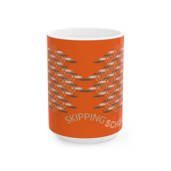 Charley Harper Skipping School Midcentury Modern Accent Mug 15 oz