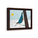 White-Breasted Nuthatch Charley Harper Giclee on Matte Stretched Canvas-29