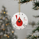 CAM BRANDED Charley Harper  Cardinal Close Up Ceramic Adornment-3