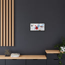 Charley Harper Birdfeeders Framed Giclee Stretched on Canvas Print Wall Art-Minimal Realism Style Wildlife With Cardinals & Blue Jays-11