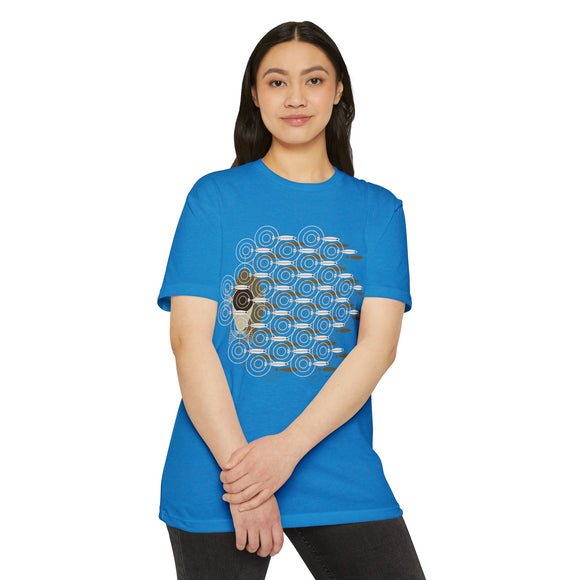 Charley Harper Skipping School Unisex CVC Jersey T-shirt