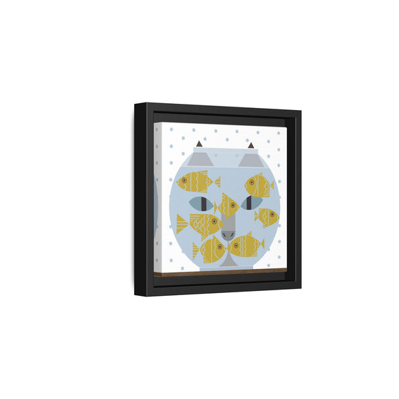 Fishful Thinking Edie Harper Framed Giclee Print on Stretched Canvas