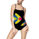 Charley Harper Modern Kite Fish Women's One-piece Swimsuit-6