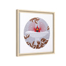 B-r-r-r-r-rdbath Charley Harper Framed Giclee Print on Stretched Canvas-118