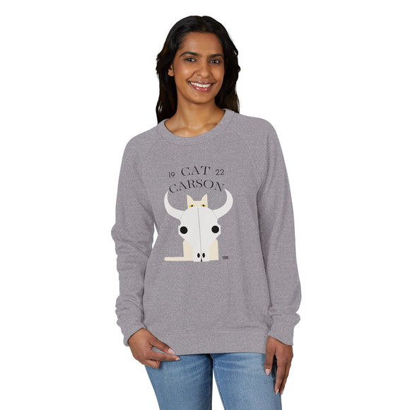 Edie Harper Cat Carson Western Scout Raglan Crewneck Sweatshirt