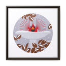B-r-r-r-r-rdbath Charley Harper Framed Giclee Print on Stretched Canvas-16