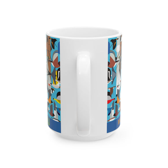 Cape May New Jersey Charley Harper Ceramic Mug 15oz