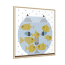 Fishful Thinking Edie Harper Framed Giclee Print on Stretched Canvas-143