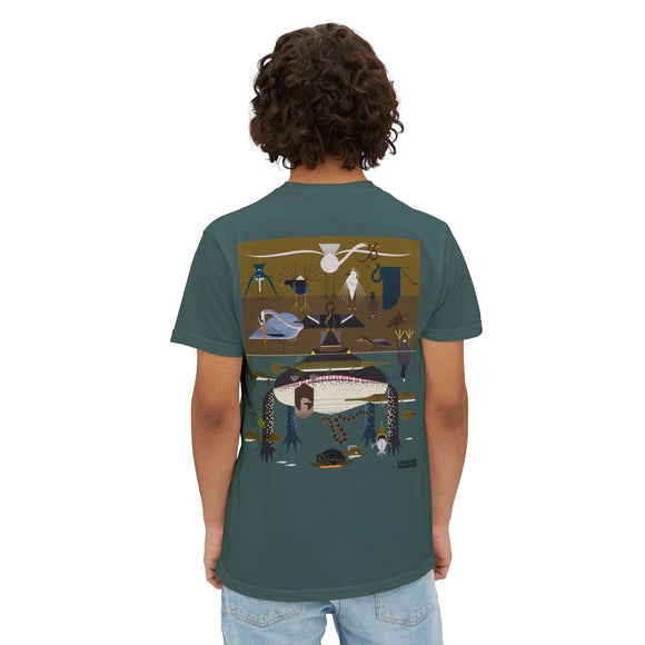 Everglades badge 2 Unisex Garment-Dyed Pocket T-Shirt