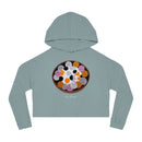 Edie Harper Kitten ’n Knittin’ Cropped Hoodie Hooded Sweatshirt-3