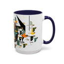 Mystery of the Missing Migrants Charley Harper Art Studio Classic Accent Mug 15oz-2