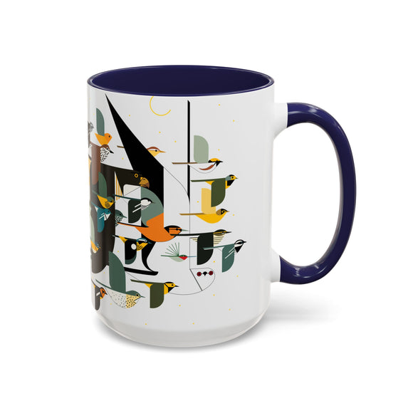 Mystery of the Missing Migrants Charley Harper Art Studio Classic Accent Mug 15oz