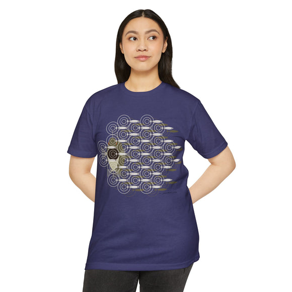 Charley Harper Skipping School Unisex CVC Jersey T-shirt