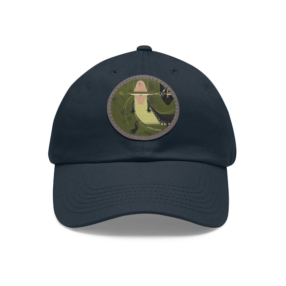 Charley Harper Florida Everglades Chino Twill Hat with Leather Style Patch (Round)