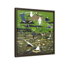 Charley Harper Florida Everglades Wall Art – Mid-Century Modern Geometric Bird Canvas with Minimal Wildlife Accents-74
