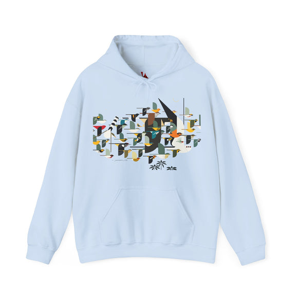 Charley Harper Mystery Of The Missing Migrants Unisex Heavy Blend™ Hooded Sweatshirt