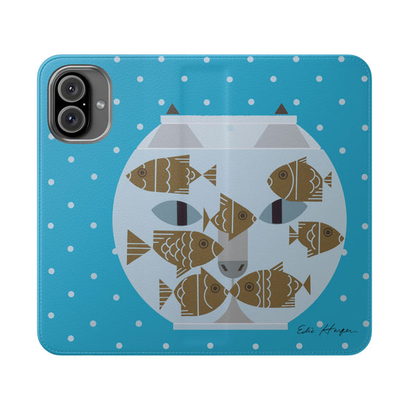 Edie Harper Fishful Thinking Phone Folio Iphone and Galaxy