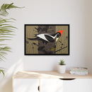 Ivory Billed Woodpecker Charley Harper Framed Giclee Print on Stretched on Canvas-17