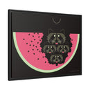 Watermelon Moon Charley Harper Framed Giclee Print on Matte Canvas-23