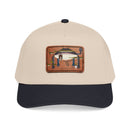 Everglades Mid Profile Baseball Cap with Leather Patch (Rectangle)-7