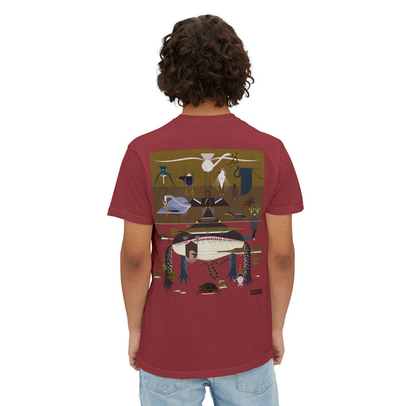 Everglades badge 2 Unisex Garment-Dyed Pocket T-Shirt