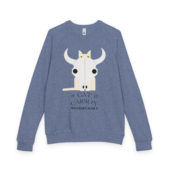Edie Harper Cat Carson Western Scout Raglan Crewneck Sweatshirt