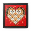 Vowlentine Charley Harper Framed Giclee Print on Stretched Canvas-8