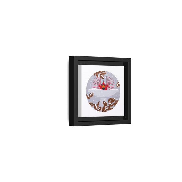 B-r-r-r-r-rdbath Charley Harper Framed Giclee Print on Stretched Canvas