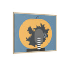 Racc-O-Lantern Charley Harper Framed Giclee Print Stretched On Canvas-62