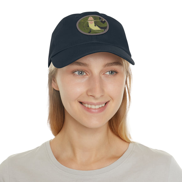 Charley Harper Florida Everglades Chino Twill Hat with Leather Style Patch (Round)