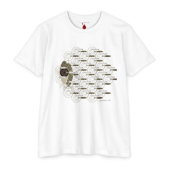 Charley Harper Skipping School Unisex CVC Jersey T-shirt