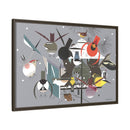 Winter Charley Harper Framed Giclee Print Stretched On Canvas-32
