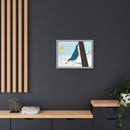 White-Breasted Nuthatch Charley Harper Giclee on Matte Stretched Canvas-46