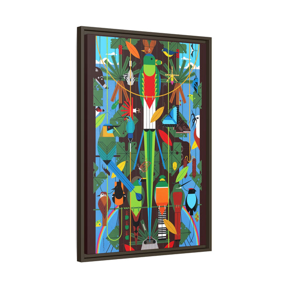 Monteverde Charley Harper Framed Giclee Print Stretched On Canvas