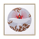 B-r-r-r-r-rdbath Charley Harper Framed Giclee Print on Stretched Canvas-31