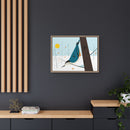 White-Breasted Nuthatch Charley Harper Giclee on Matte Stretched Canvas-61