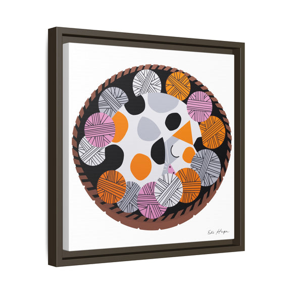Kittens n' Knittens Edie Harper Framed Giclee Print on Stretched Canvas
