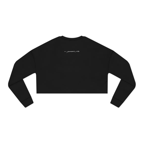 Racc-O-Lantern Charley Harper Women's Cropped Bella Canvas Sweatshirt