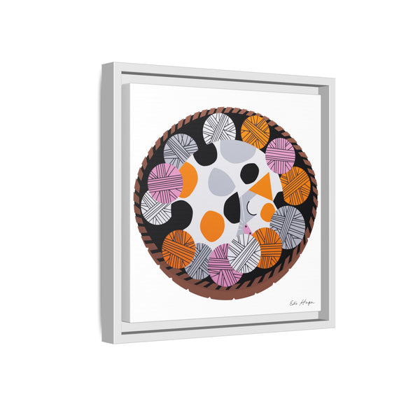 Kittens n' Knittens Edie Harper Framed Giclee Print on Stretched Canvas