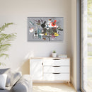 Winter Charley Harper Framed Giclee Print Stretched On Canvas-42