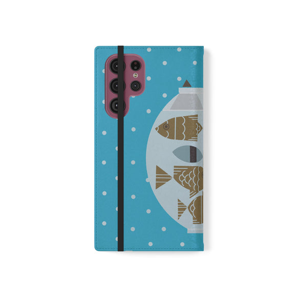 Edie Harper Fishful Thinking Phone Folio Iphone and Galaxy