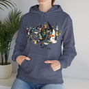 Charley Harper Mystery Of The Missing Migrants Unisex Heavy Blend™ Hooded Sweatshirt-18