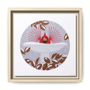B-r-r-r-r-rdbath Charley Harper Framed Giclee Print on Stretched Canvas-27