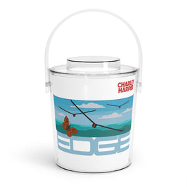 Charley Harper The Monarch Acrylic Ice Bucket with Tongs - 0