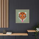 Cool Carnivore Charley Harper Giclee Framed Stretched On Canvas Print-170